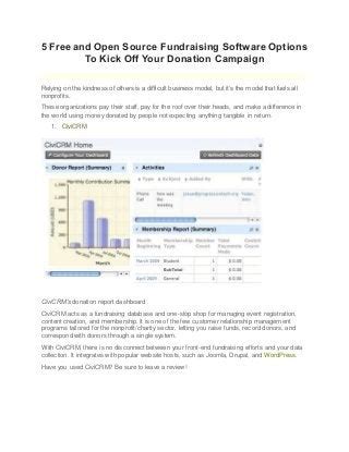 open source fundraising software.